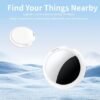 Pack Tracker Tags [Apple MFi Certified] Pair with Apple Find My (iOS Only) Bluetooth Air Smart Tags Key Finder Item Locator Waterproof Finder Worldwide Tracking for Pets Wallet Backpack Dogs Luggage