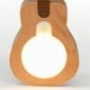 Rechargeable LED Guitar Night Light with Motion Sensor - Wooden Wall Sconce with 3 Light Modes & Built-in Music, Cordless Magnetic Mount, Unique Home Decor Gift