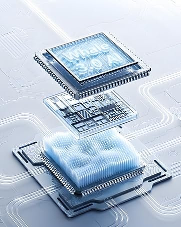 【Officially-Licensed APP & 1800 ANSI】Smart Mini Projector with WiFi and Bluetooth 4K Support, VOPLLS Auto Focus/ Keystone Outdoor Portable Movie Phone Video Proyector for Bedroom/Home/Wall/Ceilling