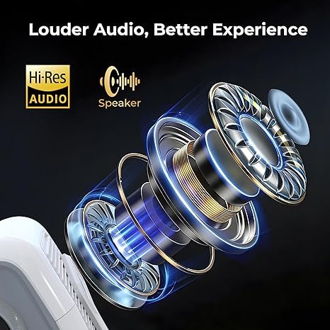 Native 1080P Smart Mini Projector with WiFi 6 Bluetooth 5.4, Full HD 4K Support Auto Focus&Keystone,Built-in Apps Android TV OS,Stereo Speakers,Portable Movie Projector for iPhone Home Outdoor WEMI X3