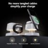 【2026 Upgraded】4 in 1 Wireless Charger, 3 in 1 Wireless Charging Station with Night Light for MagSafe Charger, 15W Magnetic Travel Stand for iPhone17/Air/Pro/Max/16/15/14/13/12, Apple iWatch, Airpods