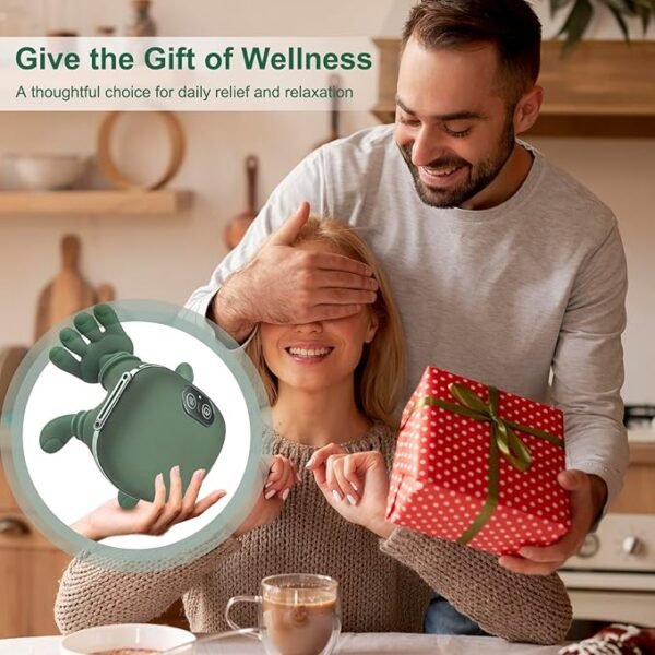 Neck Massager, Electric Neck and Back Massager with Heat, Simulated Human Hand Design Shoulder Neck Massage for Pain Relief and deep Tissue, Shiatsu Massage 4D Kneading, Gifts for Men Women