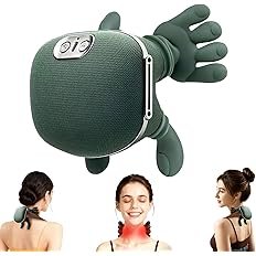 Neck Massager, Electric Neck and Back Massager with Heat, Simulated Human Hand Design Shoulder Neck Massage for Pain Relief and deep Tissue, Shiatsu Massage 4D Kneading, Gifts for Men Women
