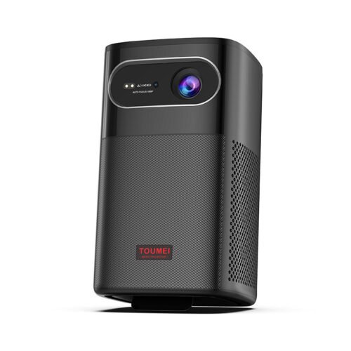 主图_1 Aurzen Roku TV Smart Projector with Wifi and Bluetooth, Roku Streaming Experience Built-in, 1080P FHD, DoIby Audio, Auto Focus & Keystone, Zoom, Movie Portable Outdoor Mini Projector, White