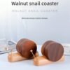 New Snail Placemat - Tree-shaped Dishwashing Set, Wooden Windmill Coaster Set with Stand for Easy Storage - Suitable for Hot Pot, Fryg Pans, Teapots, Insulated Trays - Multifunctional Decoration
