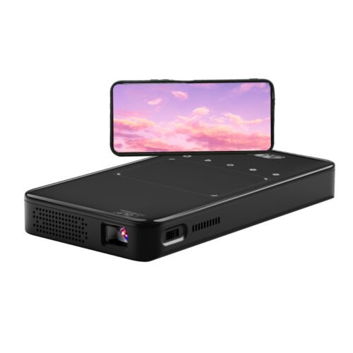 主图_2 AKASO Mini Projector, Pocket-Sized DLP Portable Projector, 1080P Cookie Projector , Support HDMI WiFi Built-in Rechargeable Battery Stereo Speakers and Remote Control Movie Projector - Updated Type-C