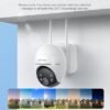 ieGeek Solar Security Cameras Wireless Outdoor, WiFi Surveillance Camera with Solar Panel & 9000mAh Battery, 24/7 Recording, 360° Panoramic View, Auto Tracking, 2K Color Night Vision, No Subscription