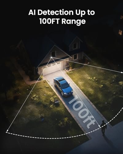 ieGeek Solar Security Cameras Wireless Outdoor, WiFi Surveillance Camera with Solar Panel & 9000mAh Battery, 24/7 Recording, 360° Panoramic View, Auto Tracking, 2K Color Night Vision, No Subscription