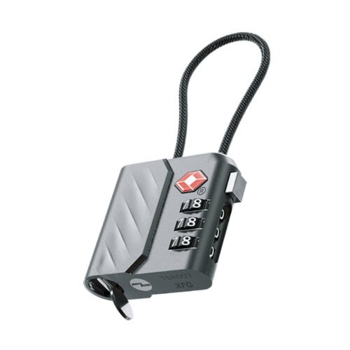 Location Finder, Tracking Luggage Locks TSA Approved Compatible with Apple Find My App, Bluetooth Tracker with USB-C Rechargeable Battery, Heavy-Duty Zinc Alloy & Steel Cable