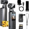 AKASO EK7000 4K30fps Action Camera with 64GB MicroSDXC U3 Memory Card Accessories Kit Bundle Ultra HD 131FT Waterproof Underwater Camera EIS WiFi Remote Control 4X Zoom, Black