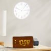 Projector Clock,Digital Alarm Clocks Projection on Ceiling Wall with Night Light Duals Loud Alarm Clock for Bedroom Deco