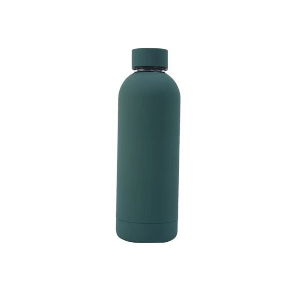 Exllena Small Water Bottle 12oz with Clip, Double Wall Stainless Steel Vacuum Small Insulated Water Bottle Keeps Drinks Cold 24 Hrs/Hot 12 Hrs for Kids Handbag School BPA Free (Emerald Green)
