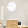 Projector Clock,Digital Alarm Clocks Projection on Ceiling Wall with Night Light Duals Loud Alarm Clock for Bedroom Deco