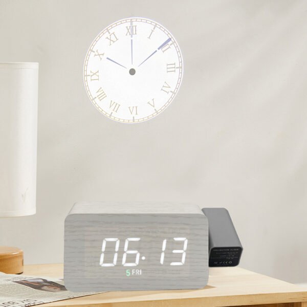 Projector Clock,Digital Alarm Clocks Projection on Ceiling Wall with Night Light Duals Loud Alarm Clock for Bedroom Deco