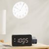 Projector Clock,Digital Alarm Clocks Projection on Ceiling Wall with Night Light Duals Loud Alarm Clock for Bedroom Deco