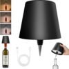 2025 New Wireless Bottle Lamp - LED Bottle Lights for Liquor & Wine Bottles, Cordless Lampshade, Whiskey Bottle Top Light, Bottle Stopper Night Light Kit, Rechargeable 3-Tone Touch-Dimmable