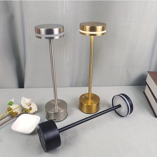 1 Kakanuo Gold Cordless Lamp Set, Rechargeable Lamps, 3 Color Temperature, LED Outdoor Wireless Lamp, Battery Operated Lamps, Stepless Dimmable, Touch Control