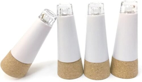 1 Pack of 4 USB Rechargeable Cork Shape Bottle Light 12 Lumens Durable Lamp Cork Lights for Christmas Party Decoration