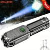ArkPro Lite Flat Pocket Flashlight, Rechargeable Portable 1200 Lumens with White LED, Red Light, and UV Light, Triple Sources for Pet Urine Detection, Camping, Emergency, Working (Matte Black)