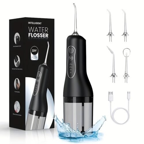 Waterpik Aquarius Water Flosser For Teeth Cleaning, Gums, Braces, Dental Care, Electric Power With 10 Settings, 7 Tips For Multiple Users And Needs, ADA Accepted, White WP-660, Packaging May Vary