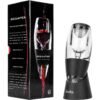 Rabbit W6127 Wine Aerator and Pourer, Clear and Stainless Steel Design, Easy to Use for Enhancing Wine Flavor and Smooth Pouring