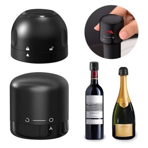 [2 PACK] Wine Bottle Stoppers,Real Vacuum Stoppers,Reusable Wine Preserver,Wine Corks Keep Fresh,Best Christmas and Birthday Gifts for Wine Lovers.