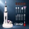 Electric Nail Drill Kit, Electric Nail File Cordless Nail Drill Machine for Acrylic Gel Dip Powder Nails, Professional Portable Manicure Pedicure Rechargeable Lightweight for Home Salon Use