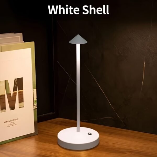 Cordless Table Lamps,Rechargeable Led Touch Bar Lamp, Portable Battery Desk Lamp,2 Level Brightness Dimmable Night Light,Minimalist Design, for Living Room/Restaurant/Couple Dinner/(Black)
