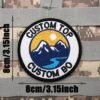 coco Personalized Logo Embroidered Patches, Custom Any Shape Iron On Sew On Hook and Loop Patch, Custom Image Text Logo Patches, Patch for Backpacks, Jacket, School, Team, Group