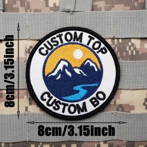 coco Personalized Logo Embroidered Patches, Custom Any Shape Iron On Sew On Hook and Loop Patch, Custom Image Text Logo Patches, Patch for Backpacks, Jacket, School, Team, Group