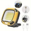 6000mAh Magnetic Work Light Rechargeable with 4000 Lumen IP65 Waterproof, 30H Runtime, 4 Brightness & 4 Color Modes with Red SOS, Strong Magnet Base for Car Repair, Camping, Emergency 1PC