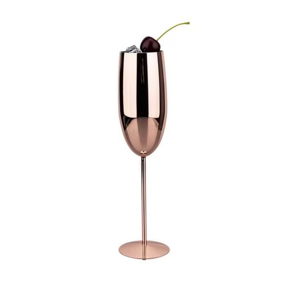 Champagne Glasses Set of 2 Stainless Steel Champagne Flutes Wedding Gifts for Bride 8.5 oz Unbreakable Champagne Glasses for Party Wedding Christmas Anniversary Brithday