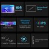 Laptop Screen Extender, 1080P IPS FHD Monitor Extension for 15-17.3" Laptop, Ultra-Thin Portable Triple Portable Monitor with USB-C/HDMI/USB-A,Mac/Windows/Chrome/Android (Grey, 15 Inches)