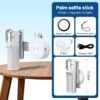MQOUNY for Magsafe Tripod Stand for iPhone,Portable Pocket Size Selfie Stick with Rechargeable Remote and Metal Ring,Extendable Detachable Cell Phone Tripod Compatible with iPhone/Android