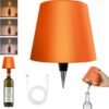 2025 New Wireless Bottle Lamp - LED Bottle Lights for Liquor & Wine Bottles, Cordless Lampshade, Whiskey Bottle Top Light, Bottle Stopper Night Light Kit, Rechargeable 3-Tone Touch-Dimmable