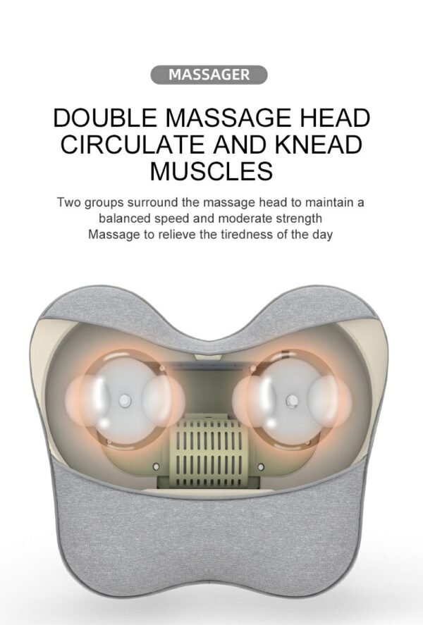 BOB AND BRAD Cordless Back and Neck Massager with Heat, FSA Eligible HSA 4D Shiatsu Massage Pillow for Pain Relief Deep Tissue, 6H Battery, Gift for Stress Relief at Home Office & Car