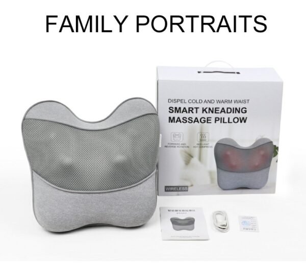 BOB AND BRAD Cordless Back and Neck Massager with Heat, FSA Eligible HSA 4D Shiatsu Massage Pillow for Pain Relief Deep Tissue, 6H Battery, Gift for Stress Relief at Home Office & Car