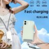 TOP-UP Hand Wrist Lanyard 1ft (30cm) – Universal Cell Phone Strap with Built-in 240W USB C Charging Cable & Data Transfer