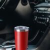 Travel Coffee Tumbler 20 oz, Insulated Mug with Lid, Stainless Steel Cup for Outdoor, Powder Coated Navy