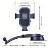 Vansky Car Phone Holder Mount, 3-in-1 Universal Cell Phone Holder Car Air Vent Holder Dashboard Mount Windshield Mount Fit for iPhone 17 16 15 14 13 Pro Max, Samsung S24 S23 LG Sony and More