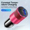 LISEN Car Charger USB C, 45W Cigarette Lighter USB Charger Adapter, Car Accessories Gifts for Men, Mini USBC Cars Fast Charging Adapter USBC Type C 12V Plug Outlet, for iPhone 17 Pro Max 16 15 14 13