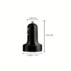 120W 6-Port Fast Car Charger USB-C with LED Voltage Display, Multi Port Cigarette Lighter Adapter for iPhone, Android