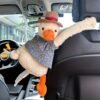Tissue Box Cover Plush Tissue Box Holder for Car, Home, Decorative Holder/Organizer for Bathroom Vanity Countertop, Nightstands, Office Desk-Duck