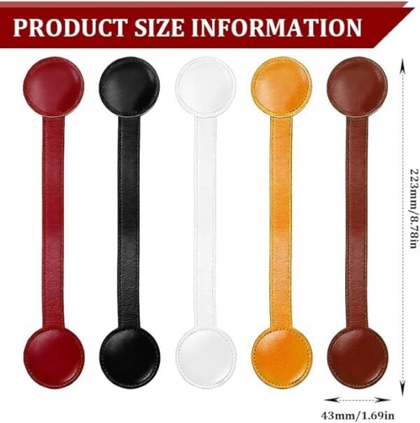 Sunglasses Holder for Car Visor, Magnetic Leather Sunglass Eyeglass Hanger Clip for Car Sun Visor Accessories