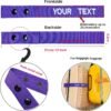 Personalized Luggage Tags, Customized Name ID Suitcase Tag Labels for Travel Suitcase, Personalized Embroidery Baggage Tags to Quickly Spot Suitcases,Travel Bag,Hiking Bag (Polyester)