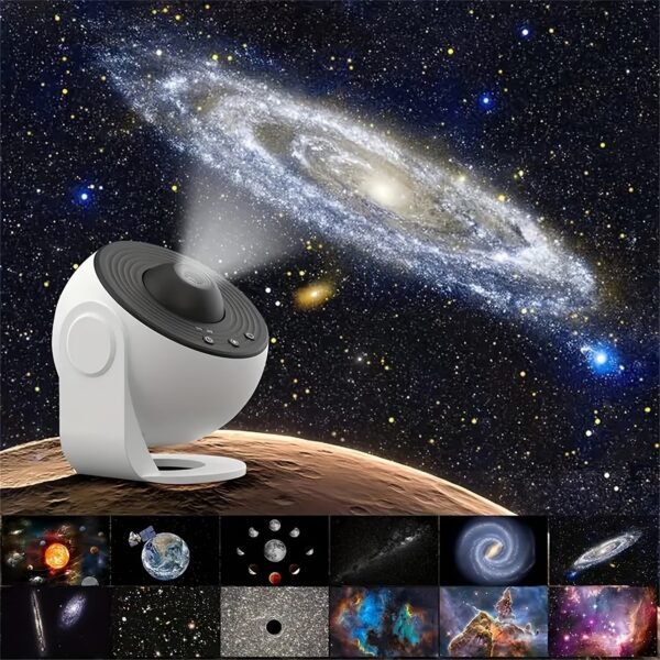 Galaxy Projector Pro for Bedroom, 13 in 1 Planetarium Star Projector with Solar System & Constellation, Night Light for Ceiling - 360° Rotating with Timer, Adjustable Knob, Kids Adults Room Decor