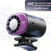 2026 Clip On Air Conditioner For Car,360 Rotation 199 Speeds LED Display USB Rechargeable Car AC Mini AC Unit Portable Cooling Fan, For Office Camping Beach Travel.