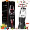 Rabbit W6127 Wine Aerator and Pourer, Clear and Stainless Steel Design, Easy to Use for Enhancing Wine Flavor and Smooth Pouring