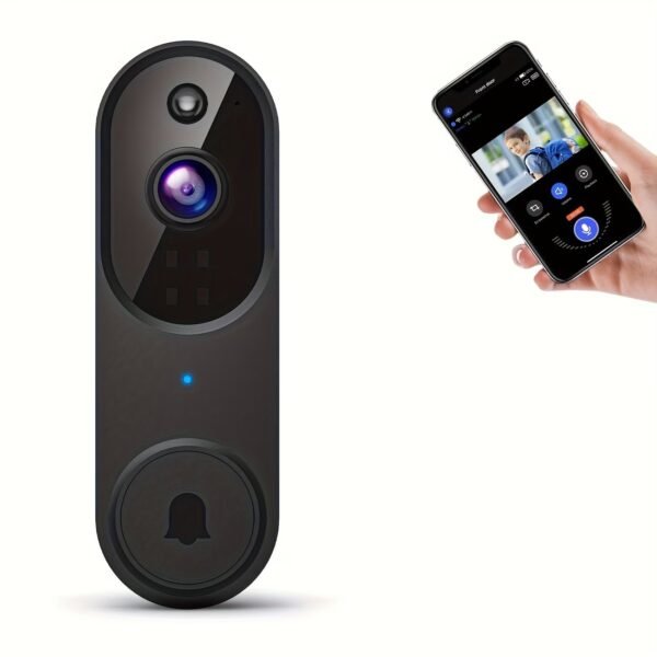 Orbitell 1080p Wireless Wi-Fi Video Doorbell Camera with Two Way Audio, Night Vision, Cloud Storage, Smart AI Motion Detection, Support 2.4GHz Wi-Fi only
