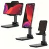 ChatStand, Adjustable Cell Phone Stand for Desk, Phone Stand for Recording, iPhone Holder for Filming, Small iPhone Tripod, Soporte para Celular, Fits Samsung, Android, (Night Black)